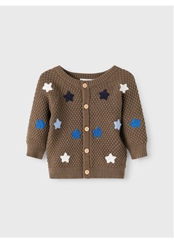 NAME IT Kardigan 13207107 Brązowy Regular Fit ze sklepu MODIVO w kategorii Bluzy i swetry - zdjęcie 182668397