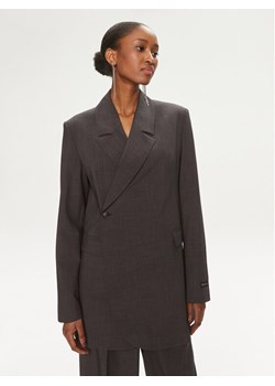 Herskind Marynarka 5101519 Szary Oversize ze sklepu MODIVO w kategorii Marynarki damskie - zdjęcie 182668449