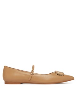 TWINSET Baleriny 251TCP064 Brązowy ze sklepu MODIVO w kategorii Balerinki - zdjęcie 182668527