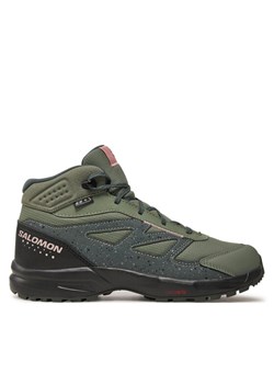Salomon Trekkingi Outway Mid Climasalomon™ Waterproof L47561700 Zielony ze sklepu MODIVO w kategorii Buty trekkingowe dziecięce - zdjęcie 182668556