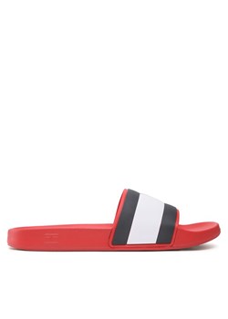 Tommy Hilfiger Klapki Rubber Th Flag Pool Slide FM0FM04263 Czerwony ze sklepu MODIVO w kategorii Klapki męskie - zdjęcie 182668628