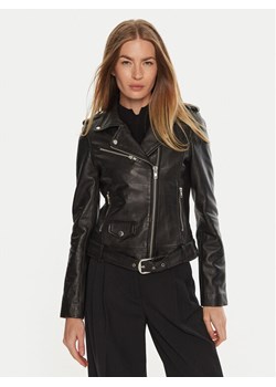 Serge Pariente Kurtka skórzana Rock Girl Czarny Regular Fit ze sklepu MODIVO w kategorii Kurtki damskie - zdjęcie 182668807