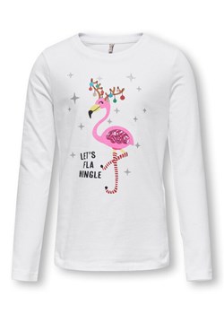 Kids ONLY Bluzka 15306814 Biały Relaxed Fit ze sklepu MODIVO w kategorii Bluzki dziewczęce - zdjęcie 182668836
