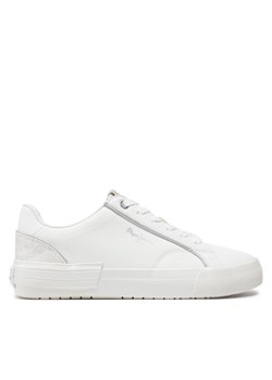 Pepe Jeans Sneakersy PLS31580 Biały ze sklepu MODIVO w kategorii Buty sportowe damskie - zdjęcie 182668955