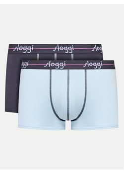 Sloggi Komplet 2 par bokserek 10206968 Niebieski ze sklepu MODIVO w kategorii Majtki męskie - zdjęcie 182668986