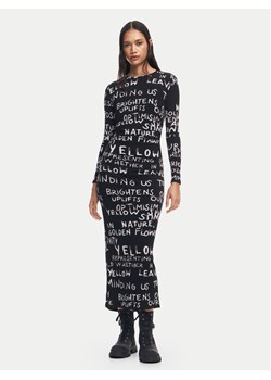 Desigual Sukienka codzienna 24WWVK45 Czarny Slim Fit ze sklepu MODIVO w kategorii Sukienki - zdjęcie 182669177