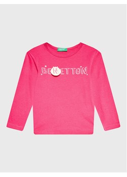 United Colors Of Benetton Bluzka 3ATNG105X Różowy Regular Fit ze sklepu MODIVO w kategorii Bluzki dziewczęce - zdjęcie 182669217