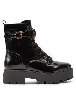 Guess Botki Vaires FLTSOM PAT10 Czarny ze sklepu MODIVO w kategorii Botki - zdjęcie 182669269