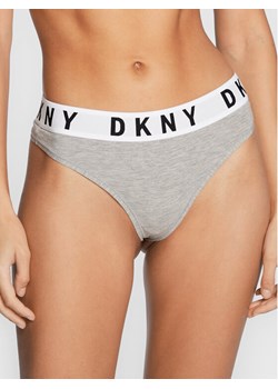 DKNY Stringi DK4529 Szary ze sklepu MODIVO w kategorii Majtki damskie - zdjęcie 182669286