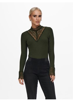 ONLY Bluzka 15207788 Zielony Stretch Fit ze sklepu MODIVO w kategorii Bluzki damskie - zdjęcie 182669385