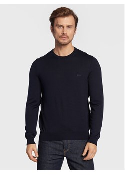 Boss Sweter Botto-L 50476364 Granatowy Regular Fit - id: 0000301461920 - marki BOSS HUGO BOSS - 182669528 Boss Sweter Botto-L 50476364 Granatowy Regular Fit ze sklepu MODIVO w kategorii Swetry męskie - zdjęcie 182669528