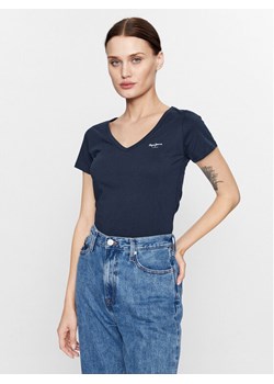 Pepe Jeans T-Shirt Corine PL505305 Granatowy Regular Fit ze sklepu MODIVO w kategorii Bluzki damskie - zdjęcie 182669589