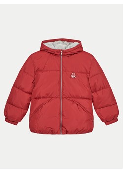 United Colors Of Benetton Kurtka zimowa 2WU0GN035 Czerwony Regular Fit ze sklepu MODIVO w kategorii Kurtki dziewczęce - zdjęcie 182669676