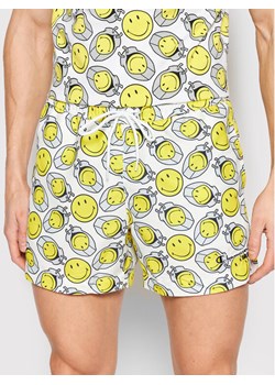 Champion Szorty kąpielowe SMILEY Poly 218224 Biały Regular Fit ze sklepu MODIVO w kategorii Kąpielówki - zdjęcie 182669765