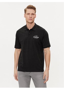 Jack&Jones Polo Forest 12248621 Czarny Standard Fit ze sklepu MODIVO w kategorii T-shirty męskie - zdjęcie 182669815