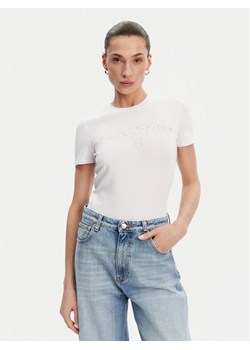 Fracomina T-Shirt FP25ST3011J449N5 Biały Slim Fit ze sklepu MODIVO w kategorii Bluzki damskie - zdjęcie 182669818