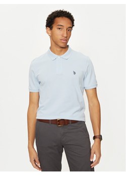 U.S. Polo Assn. Polo MUP3312 Błękitny Regular Fit - id: 0000304797330 - marki U.S Polo Assn. - 182669859 U.S. Polo Assn. Polo MUP3312 Błękitny Regular Fit ze sklepu MODIVO w kategorii T-shirty męskie - zdjęcie 182669859