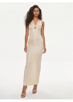 Guess Sukienka dzianinowa 4GGK90 5783Z Beżowy Bodycon Fit ze sklepu MODIVO w kategorii Sukienki - zdjęcie 182670037