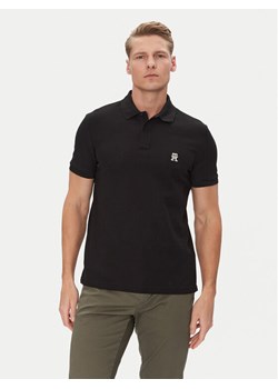 Tommy Hilfiger Polo MW0MW33167 Czarny Regular Fit ze sklepu MODIVO w kategorii T-shirty męskie - zdjęcie 182670057