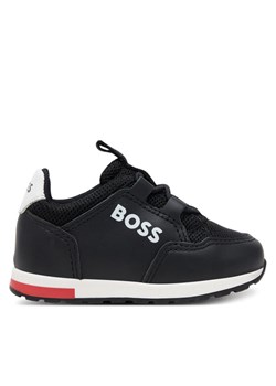 BOSS Sneakersy J52167 M Czarny ze sklepu MODIVO w kategorii Buty sportowe dziecięce - zdjęcie 182670117