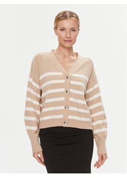Guess Kardigan W4RR56 Z37L1 Beżowy Regular Fit ze sklepu MODIVO w kategorii Swetry damskie - zdjęcie 182670297