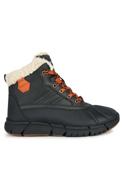 Geox Kozaki J Flexyper Boy B Abx J269XE 0ME50 C0038 S Czarny ze sklepu MODIVO w kategorii Buty zimowe dziecięce - zdjęcie 182670346