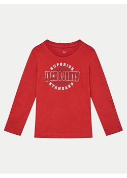 Jack&Jones Junior Bluzka Logo 12258882 Czerwony Regular Fit ze sklepu MODIVO w kategorii T-shirty chłopięce - zdjęcie 182670358