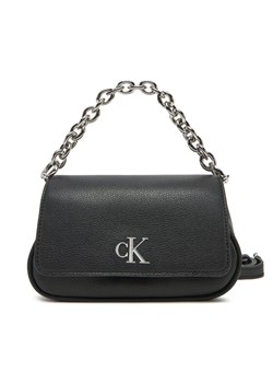 Calvin Klein Jeans Torebka Minimal Monogram Shoulder Bag20 LV04K3134G Czarny ze sklepu MODIVO w kategorii Listonoszki - zdjęcie 182670386