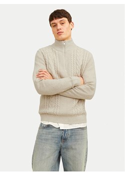 Jack&Jones Sweter Craig 12260826 Écru Regular Fit ze sklepu MODIVO w kategorii Swetry męskie - zdjęcie 182670416