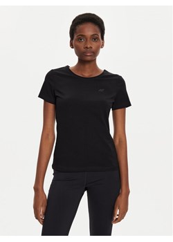 4F T-Shirt 4FWMM00TTSHF1845 Czarny Slim Fit ze sklepu MODIVO w kategorii Bluzki damskie - zdjęcie 182670577
