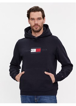 Tommy Hilfiger Bluza Flag Hoody MW0MW37861 Granatowy Regular Fit ze sklepu MODIVO w kategorii Bluzy męskie - zdjęcie 182670588