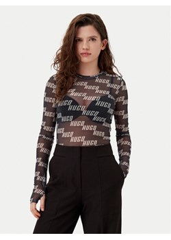 HUGO Longsleeve 50534837 Czarny Slim Fit - id: 0000304926617 - marki Hugo Boss - 182670688 HUGO Longsleeve 50534837 Czarny Slim Fit ze sklepu MODIVO w kategorii Bluzki damskie - zdjęcie 182670688