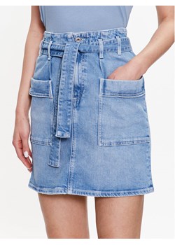 Mustang Spódnica jeansowa 1013616 Niebieski Regular Fit ze sklepu MODIVO w kategorii Spódnice - zdjęcie 182670968