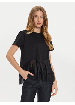 TWINSET T-Shirt 242TT2470 Czarny Regular Fit ze sklepu MODIVO w kategorii Bluzki damskie - zdjęcie 182671295
