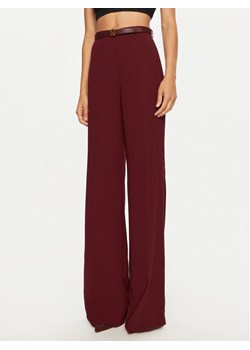 Elisabetta Franchi Spodnie materiałowe PA-061-47E2-V300 Bordowy Regular Fit ze sklepu MODIVO w kategorii Spodnie damskie - zdjęcie 182671406