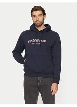 Jack&Jones Bluza Vesterbro 12265766 Granatowy Relaxed Fit ze sklepu MODIVO w kategorii Bluzy męskie - zdjęcie 182671505