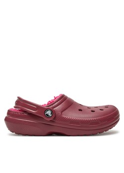 Crocs Klapki Classic Lined Clog 203591 Bordowy ze sklepu MODIVO w kategorii Klapki damskie - zdjęcie 182671607