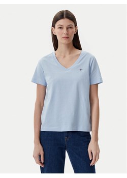 Gant T-Shirt Shield 4200750 Niebieski Regular Fit ze sklepu MODIVO w kategorii Bluzki damskie - zdjęcie 182671719