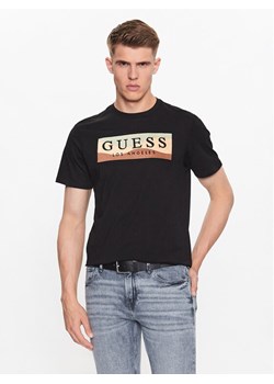 Guess T-Shirt M3YI90 K9RM1 Czarny Slim Fit - id: 0000302846382 - marki Guess - 182671747 Guess T-Shirt M3YI90 K9RM1 Czarny Slim Fit ze sklepu MODIVO w kategorii T-shirty męskie - zdjęcie 182671747