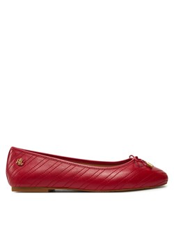 LAUREN RALPH LAUREN Baleriny Jayna 802951489005 Czerwony ze sklepu MODIVO w kategorii Balerinki - zdjęcie 182671758