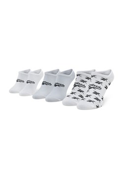 Reebok Zestaw 3 par niskich skarpet unisex Cl Fo Invisible Sock 3P GG6678 Biały ze sklepu MODIVO w kategorii Skarpetki dziecięce - zdjęcie 182671877