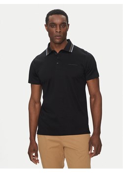 KARL LAGERFELD Polo 745002 552200 Czarny Slim Fit ze sklepu MODIVO w kategorii T-shirty męskie - zdjęcie 182671886