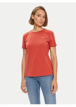 Tommy Hilfiger T-Shirt 1985 WW0WW37877 Czerwony Regular Fit ze sklepu MODIVO w kategorii Bluzki damskie - zdjęcie 182671937