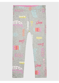 Guess Legginsy K3RB00 K6YW3 Szary Slim Fit ze sklepu MODIVO w kategorii Spodnie dziewczęce - zdjęcie 182672129