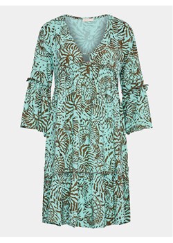 Selmark Sukienka letnia Vestido BJ295 Zielony Regular Fit ze sklepu MODIVO w kategorii Sukienki - zdjęcie 182672269