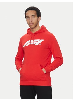 Puma Bluza F1 Ess Logo 625853 Czerwony Regular Fit ze sklepu MODIVO w kategorii Bluzy męskie - zdjęcie 182672386