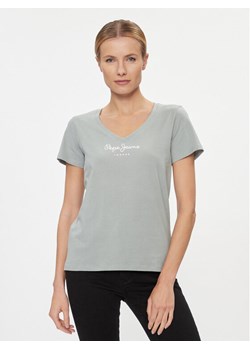 Pepe Jeans T-Shirt Wendy PL505482 Zielony Regular Fit ze sklepu MODIVO w kategorii Bluzki damskie - zdjęcie 182672428