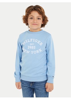 Tommy Hilfiger Bluza Monotype KB0KB09048 Niebieski Regular Fit ze sklepu MODIVO w kategorii Bluzy dziewczęce - zdjęcie 182672496