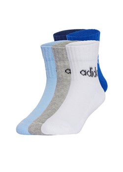 adidas Zestaw 5 par wysokich skarpet dziecięcych Kids Lin Ank 5P JF8542 Kolorowy ze sklepu MODIVO w kategorii Skarpetki dziecięce - zdjęcie 182672499
