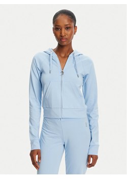 Juicy Couture Bluza Ola JCWAS125310 Błękitny Slim Fit ze sklepu MODIVO w kategorii Bluzy damskie - zdjęcie 182672569